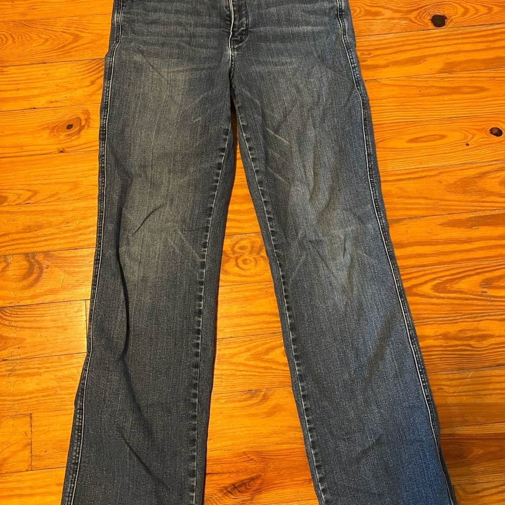 Judy Blue Dark Blue Faded Straight Leg Jeans size 11/30